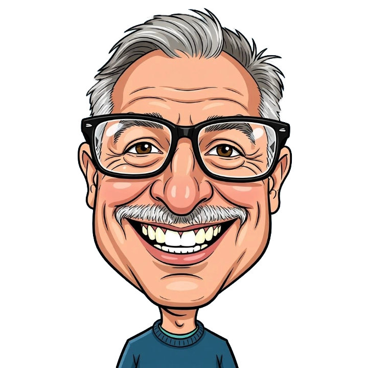 Illustrated portrait of Daniel Vega